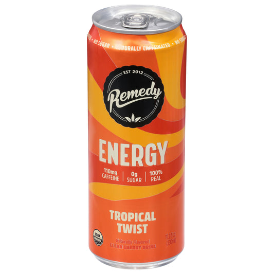 Remedy Beverage Energy Tropical Twist - 11.2 FZ (Pack of 12)