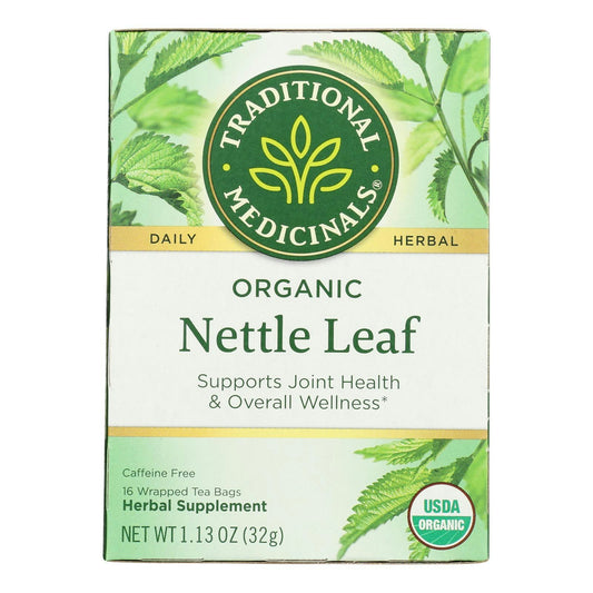 Traditional Medicinals Organic Nettle Leaf Herbal Tea - 16 Tea Bags (Pack of 6)