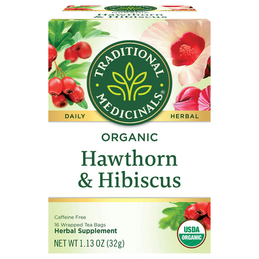 Traditional Medicinals Tea Heart With Hawthorn 16 Bag (Pack of 6)