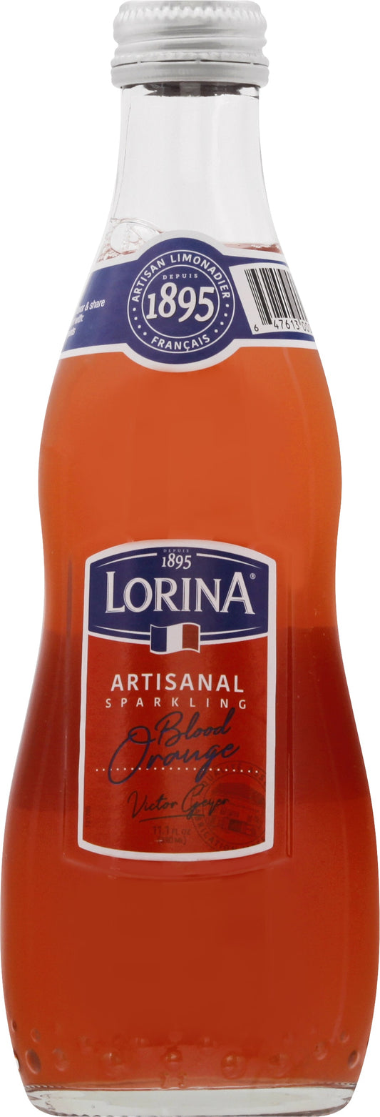 Lorina Beverage Artisanal Sparkling Blood Orange 11.1 Fl Oz (Pack of 12)