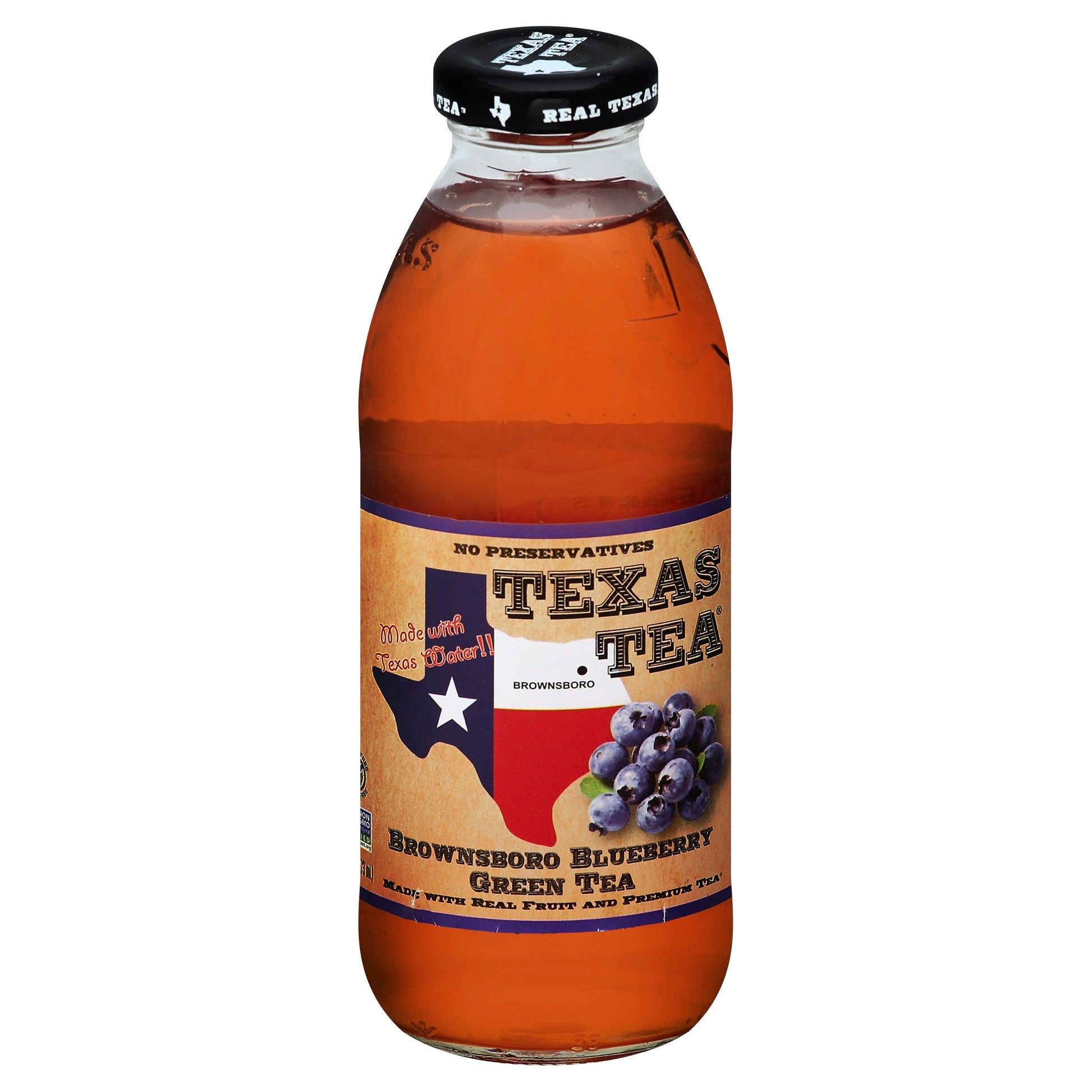 Texas Tea Tea Green Blueberry