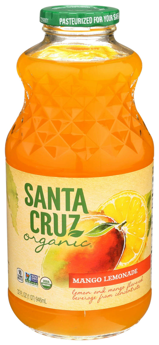 Santa Cruz Organic Mango Lemonade - 32 Ounce (Pack of 6)
