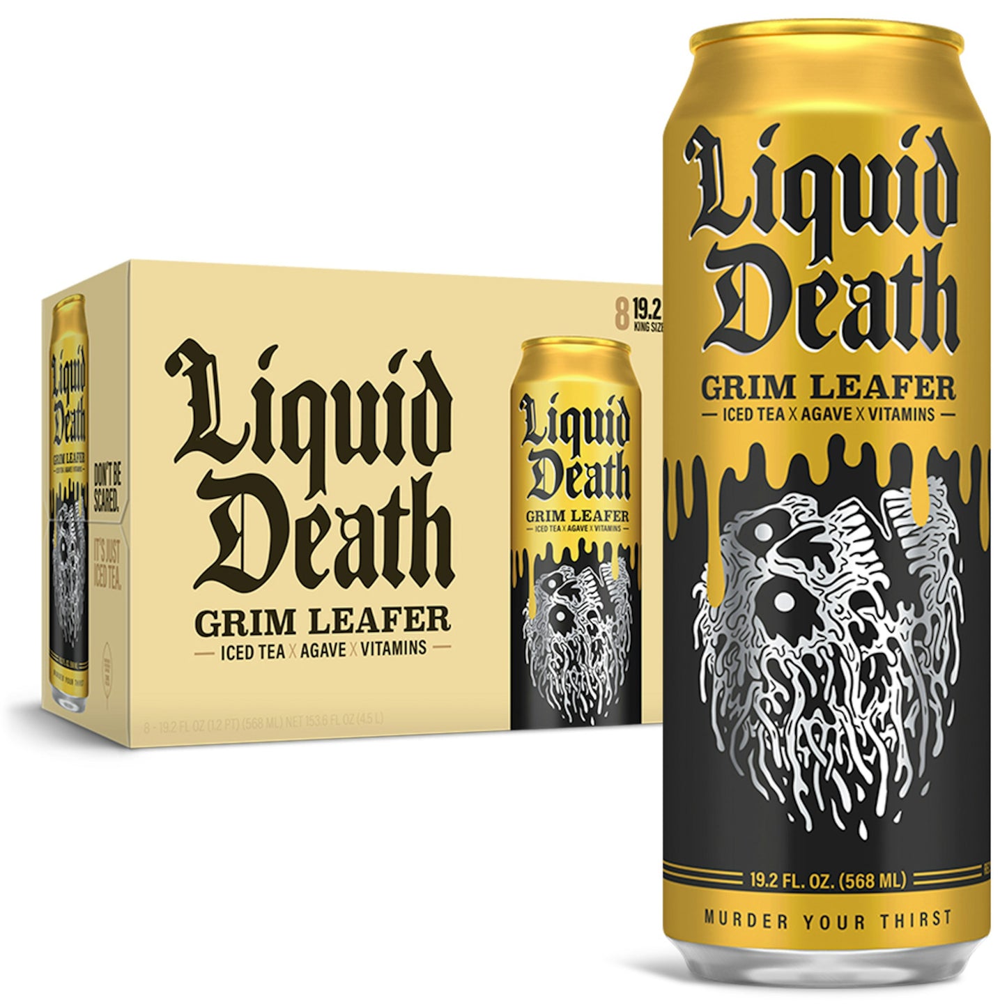 Liquid Death Tea Iced Grim Leafer