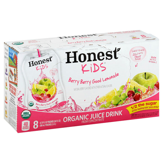 Honest Kids Juice Berry Lemonade 8Pk 54 FO (Pack of 4)