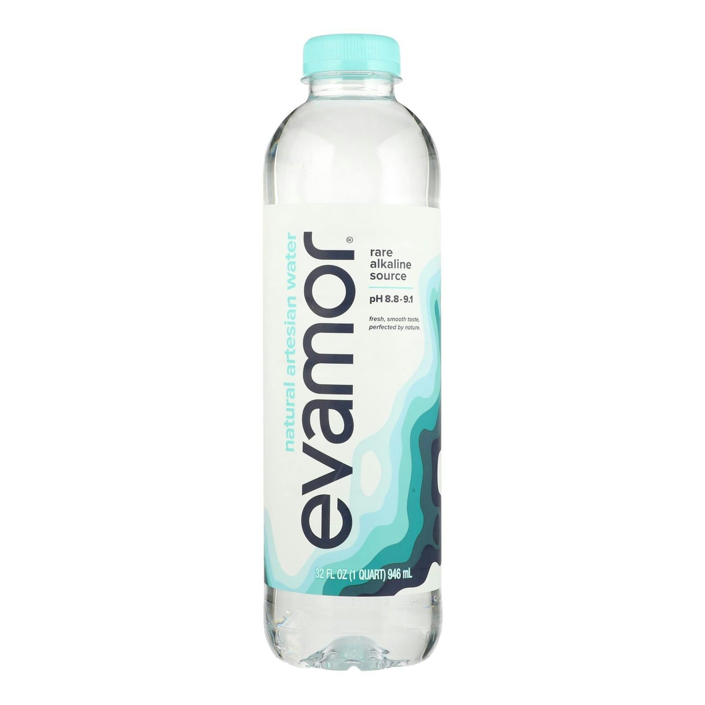 Evamor Naturally Alkaline Artesian Water - Natural Artesian 32 fl. oz (Pack of 12)