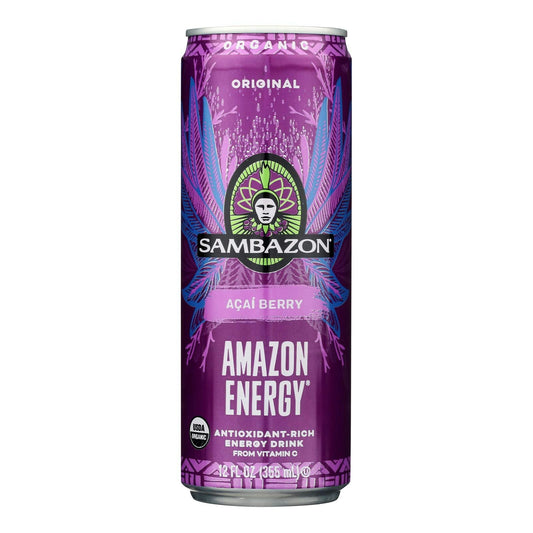 Sambazon Amazon Energy Energy Drink Organic Acai Berry - 12 Fl. oz (Pack of 12)