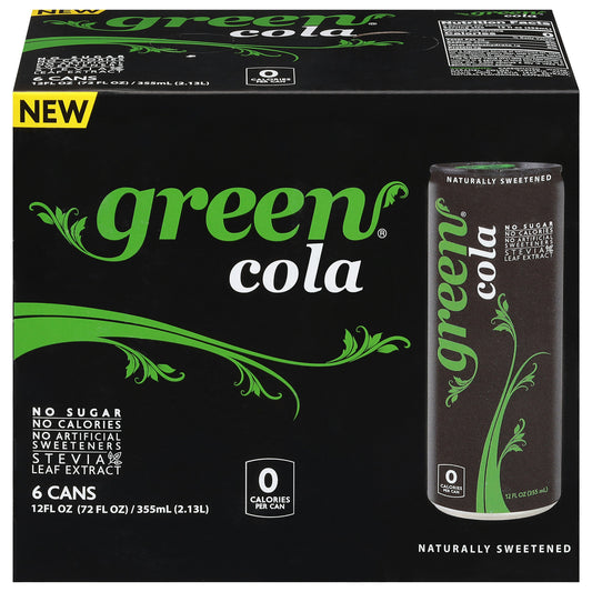 Green Cola Cola Sleek 6Pk 72 FO (Pack Of 4)