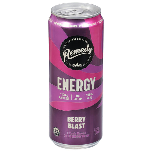 Remedy Beverage Energy Berry Blast 11.2 Fl Oz (Pack of 12)