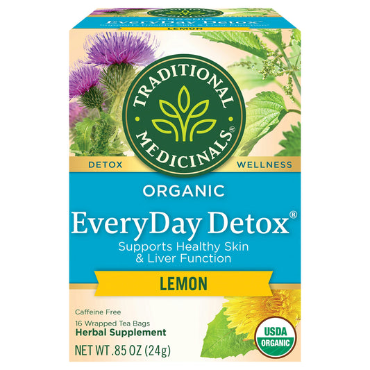 Traditional Medicinals Tea Everyday Detox Lemon 16 Bag (Pack of 6)