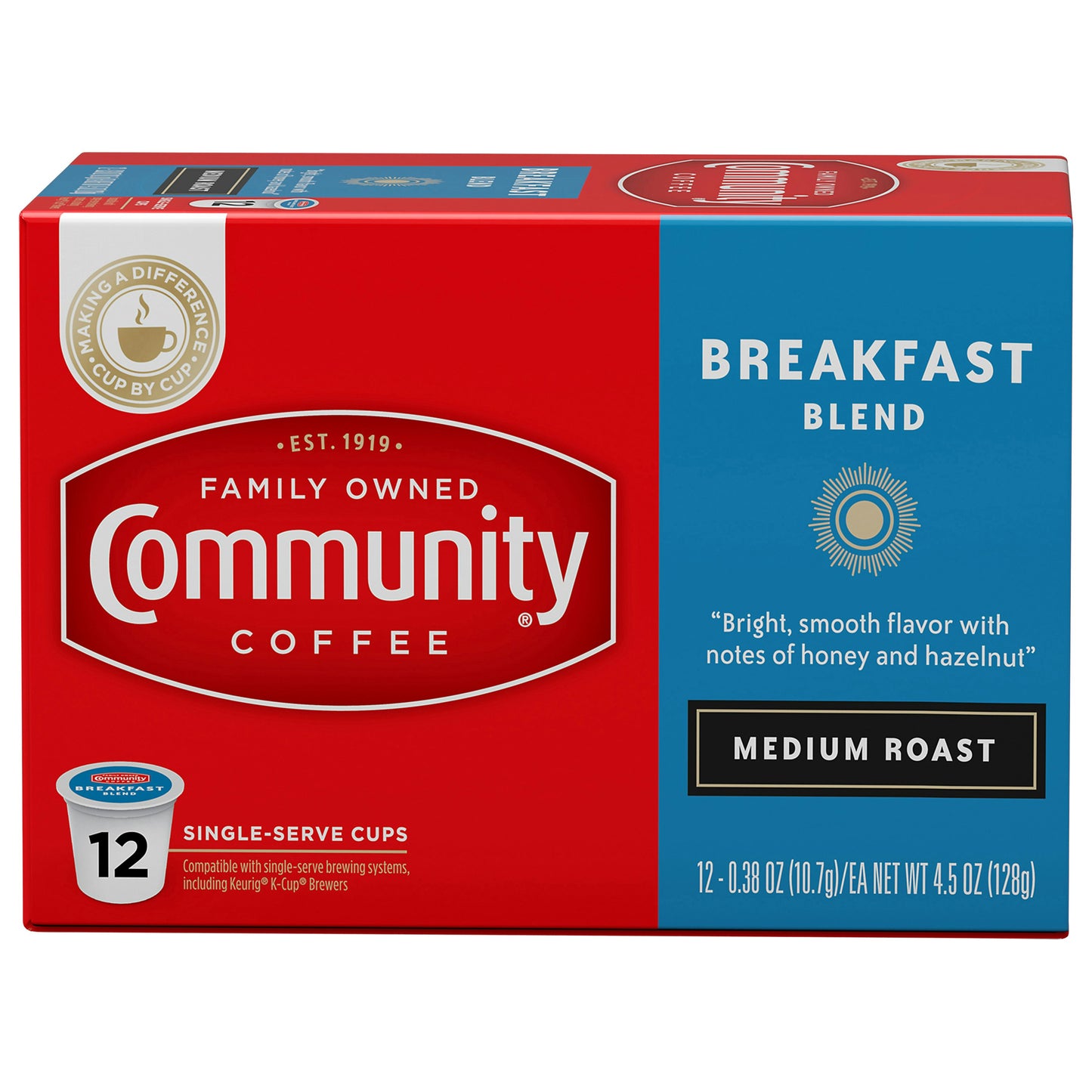 Community Coffee Coffee Single Serve Breakfast Blend