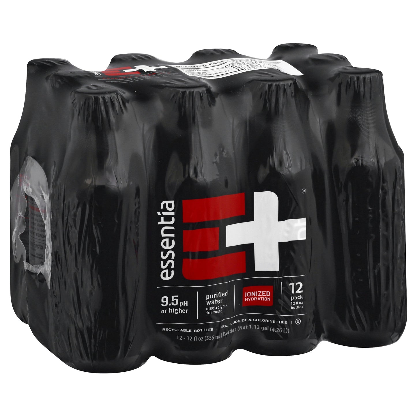 essentia Drinking Water Purified Ionized Hydration - 12-12 Fl. oz (Pack of 2)