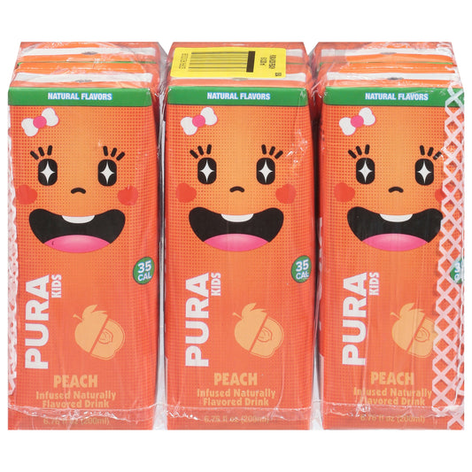 Pura Kids Water Peach Kids 40.56 FO (Pack of 4)