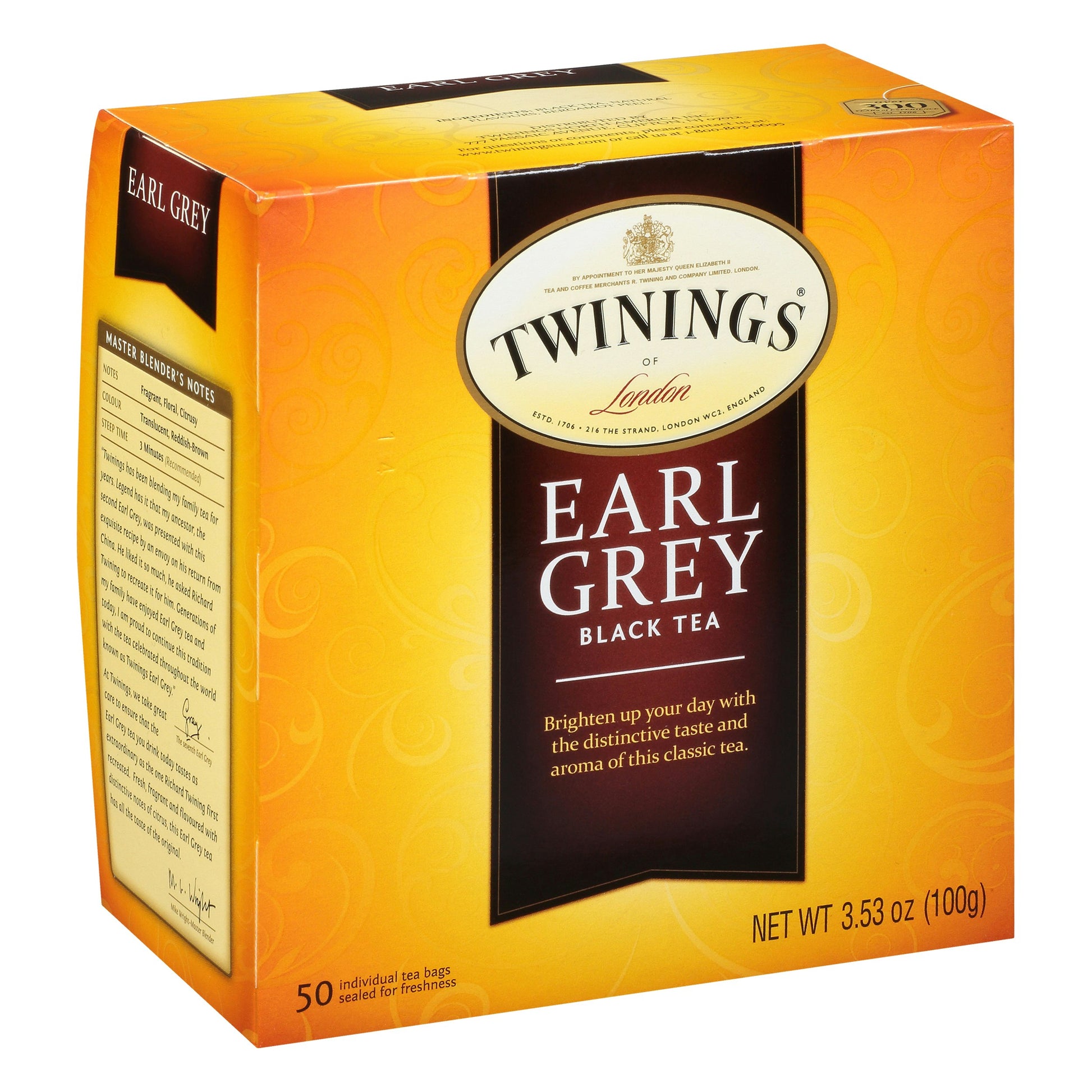 Twining Tea Tea Earl Grey 50 Bag (Pack of 6)