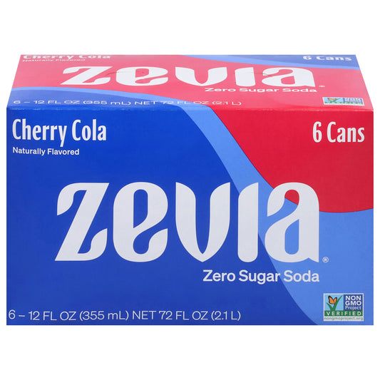 Zevia Soda Cola Cherry 72 FO (Pack of 4)