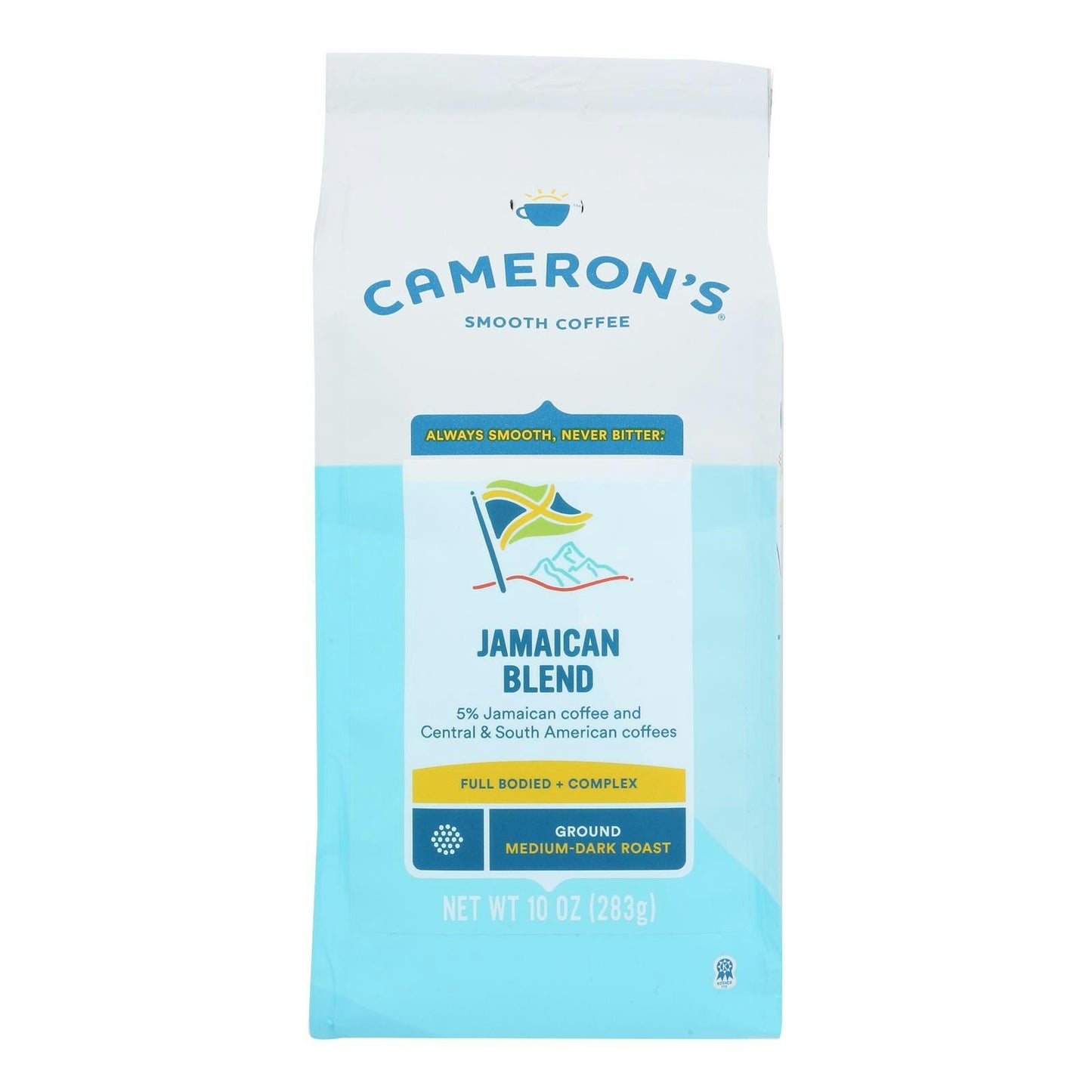 Cameron's Coffee Handcrafted Ground Beans Jamaica Blue Mountain Blend - 10 oz (Pack of 6)