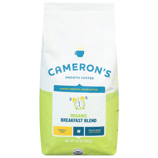 Camerons Coffee Coffee Whole Bean Brkfst Blend 32 Oz (Pack Of 4)