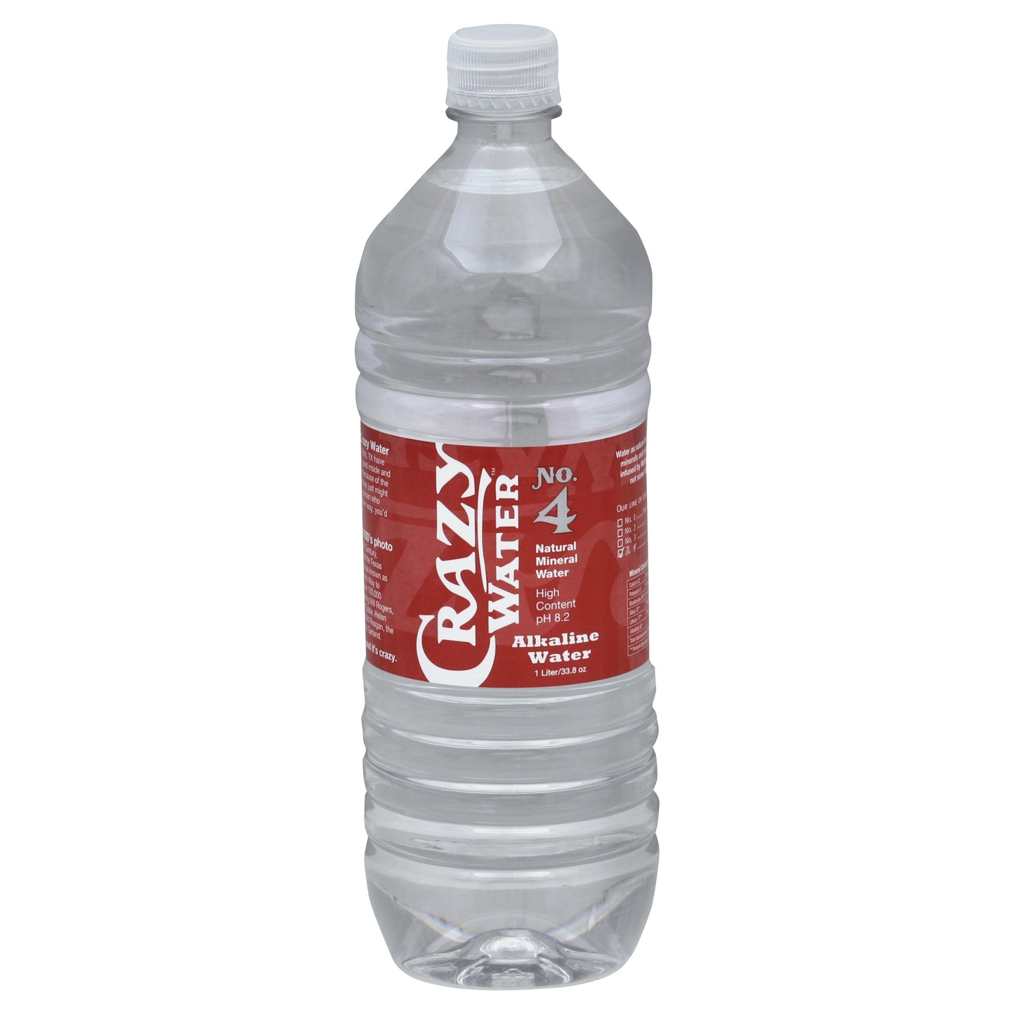 Crazy Water No. 4 Natural Mineral High Content Water 1 liter Pack of 12