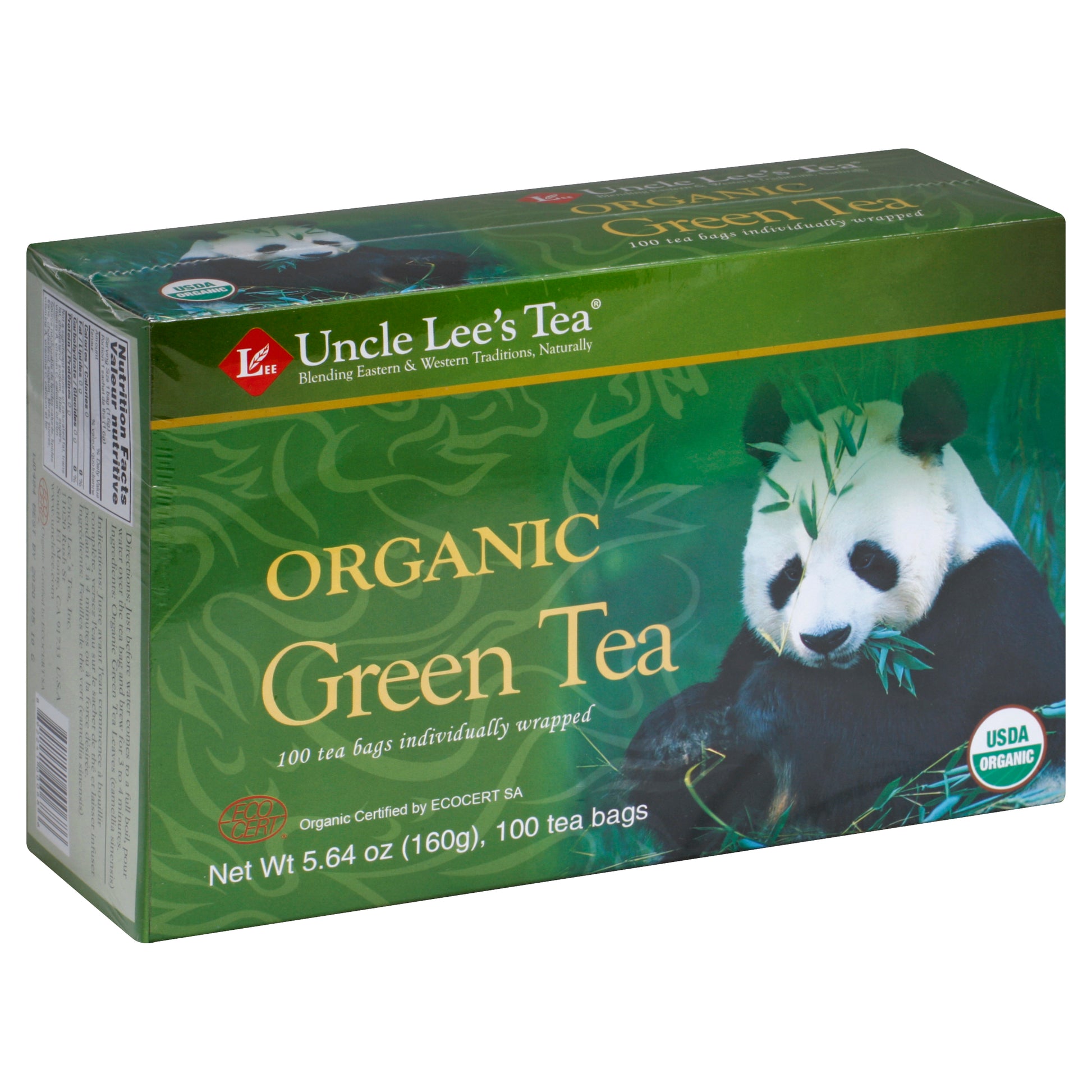 Uncle Lees Tea Green China Organic 100 Bag (Pack Of 6)