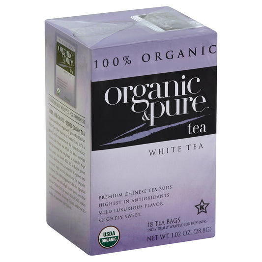 Organic & Pure Tea White 18 Bag (Pack Of 6)