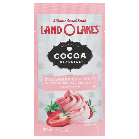 Land O Lakes Mix Cocoa Classic Strawberry White chocolate 1.25 Oz (Pack Of 12)