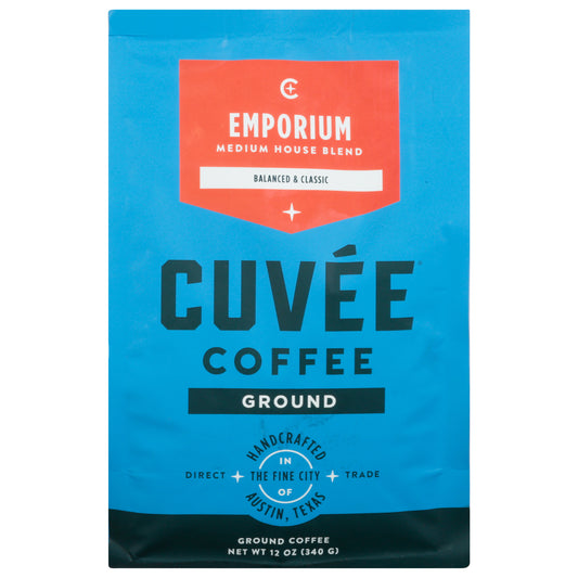 Cuvee Coffee Emporium Blend Ground Coffee 12oz Pack of 6