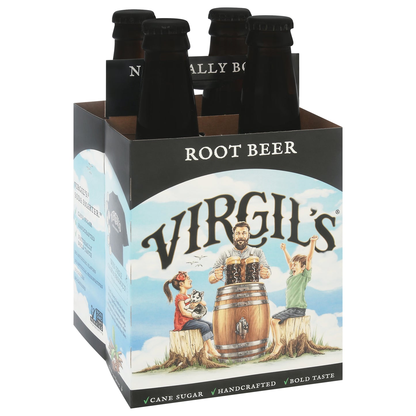 Virgil's Soda Root Beer 4pk 48 fl oz Pack of 6