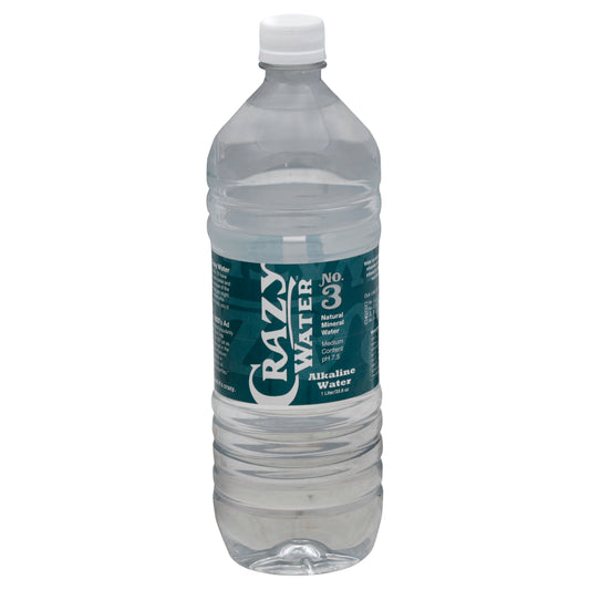 Crazy Water No. 3 Natural Mineral Deep Well Water 1 liter Pack of 12