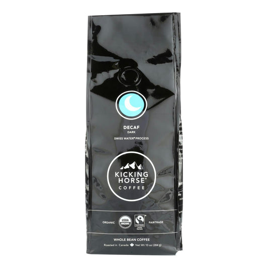Kicking Horse Coffee - Whole Bean - Decaf 10 Oz (Pack of 6)