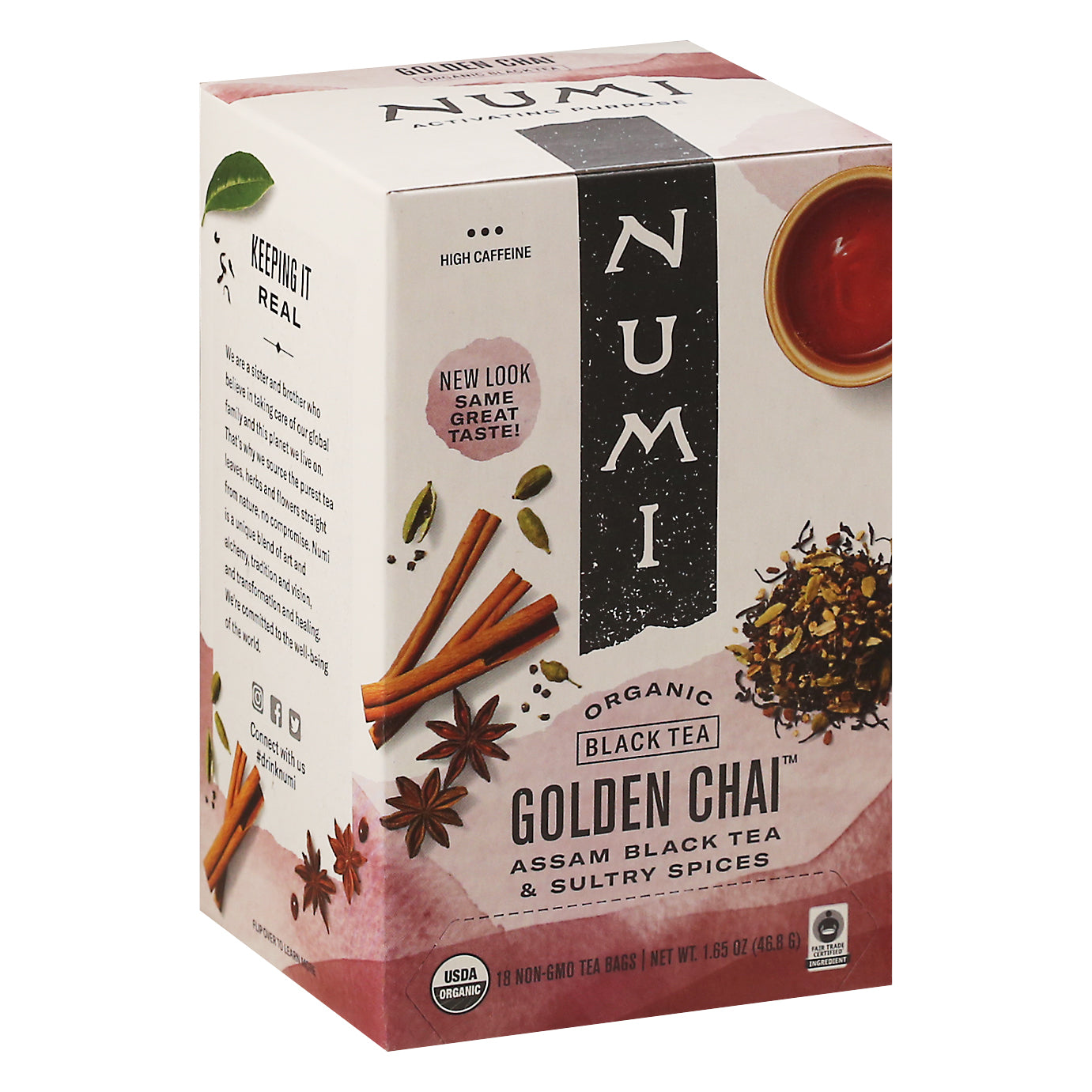 Numi Teas Tea Golden Chai 18 Bag (Pack Of 6)