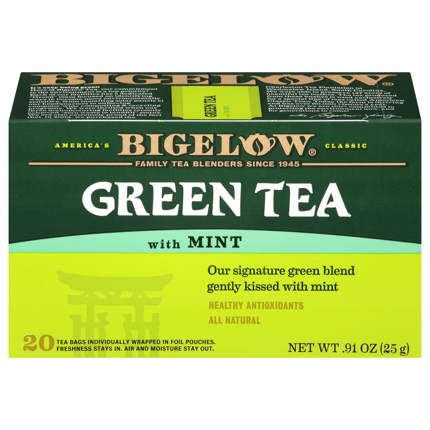 Bigelow Tea Green Mint 20Bg 0.91 oz (Pack Of 6)