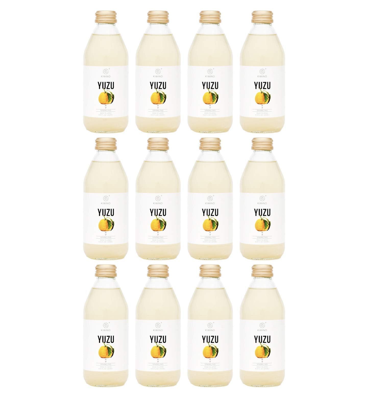 Kimino Sparkling Yuzu Juice 8.45 oz Pack of 12