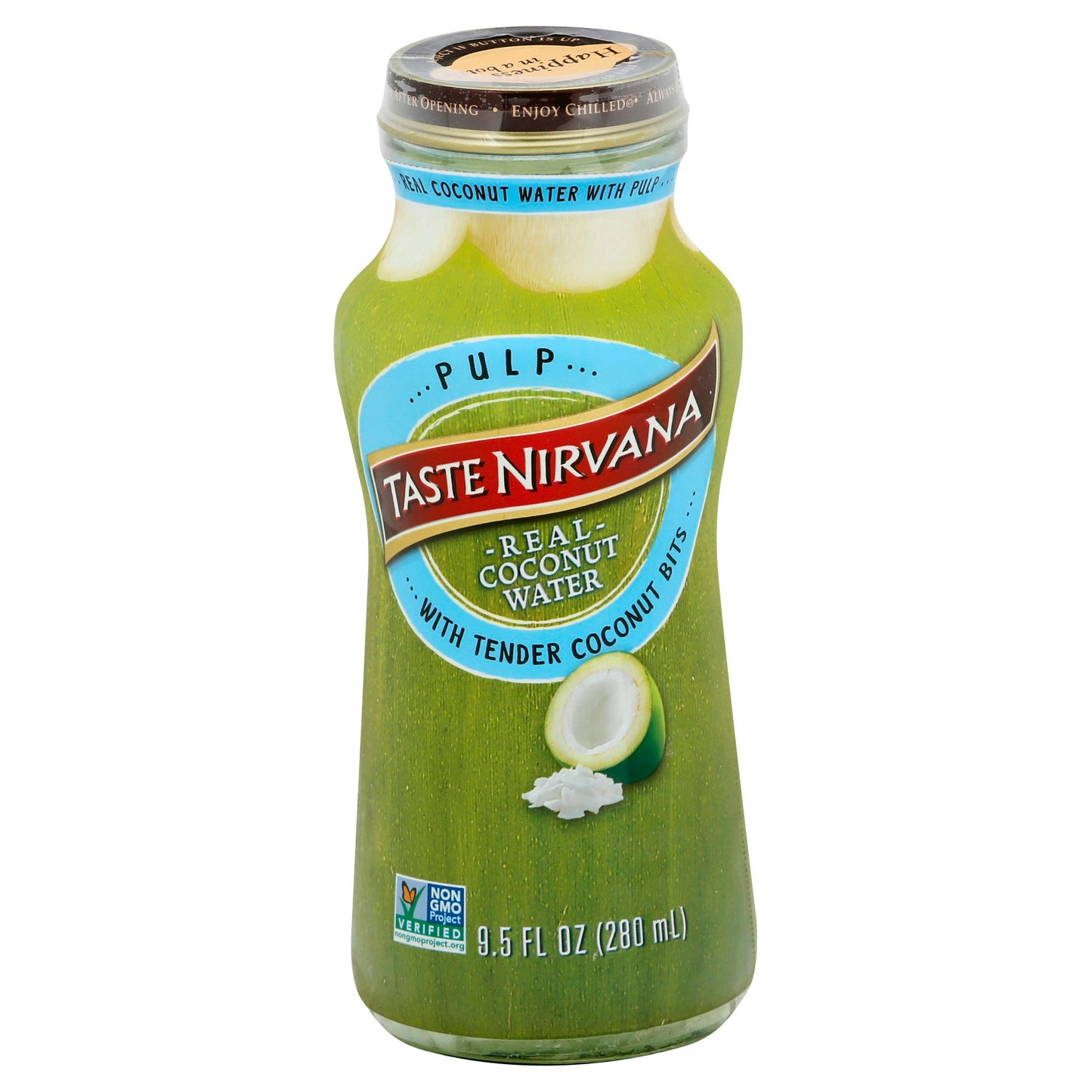 Taste Nirvana Coconut Water Pulp Natural 9.5 FO (Pack of 12)