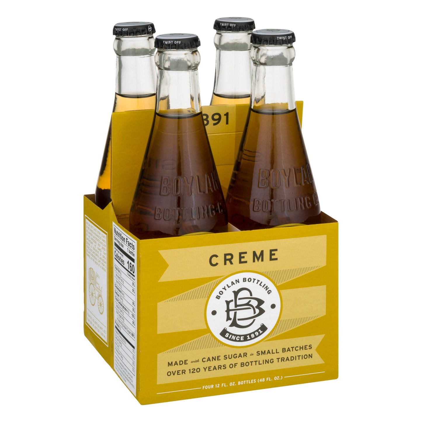 Boylan Soda Creme 4 Pack 48 fl oz (Pack of 6)