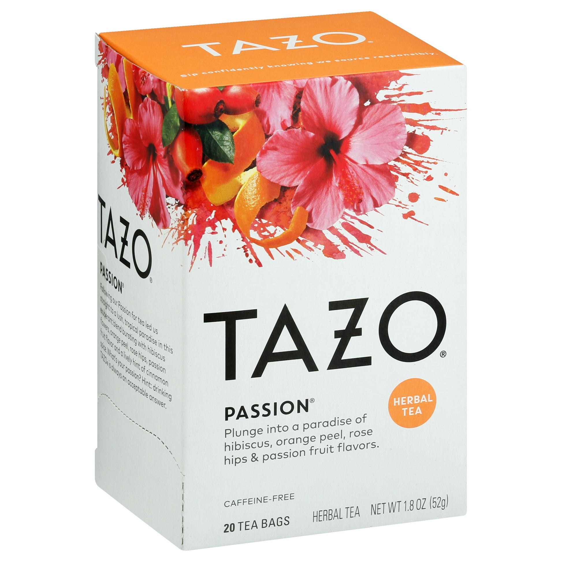 Tazo Tea Bag Decaffeinated Passion 20 Bag (Pack of 6)