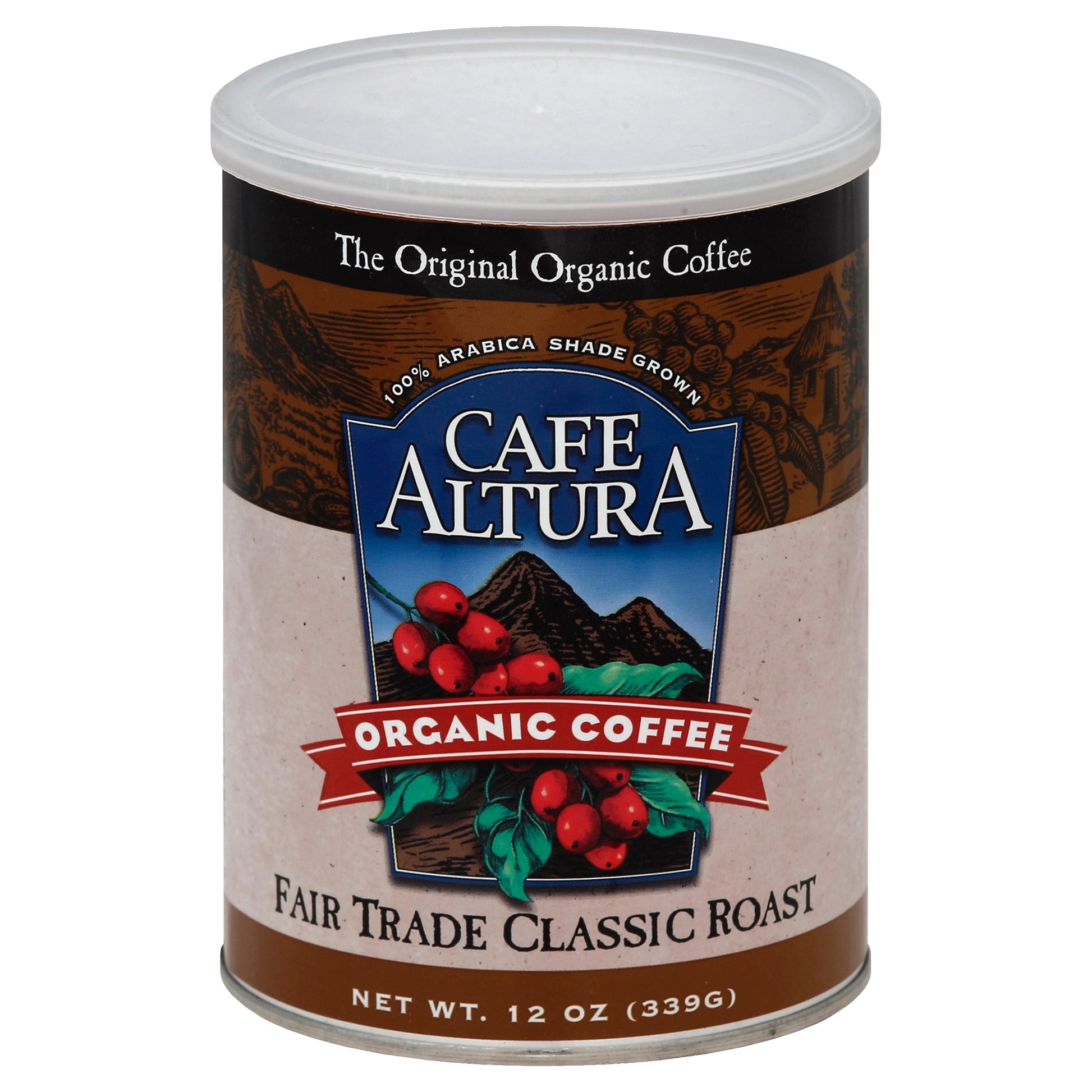 Cafe Altura Organic Fair Trade Classic Roast Ground Coffee 12 oz