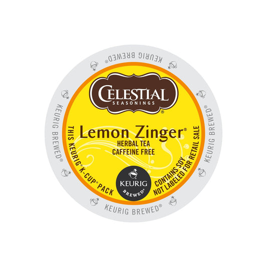 Celestial Seasonings Lemon Zinger Herbal Tea K-Cup 12 Count (Pack of 6)