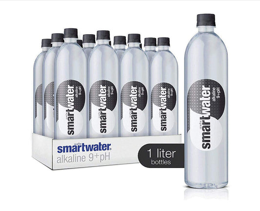 Smartwater Water Alkaline Antioxidant 33.8 fl oz Pack of 12