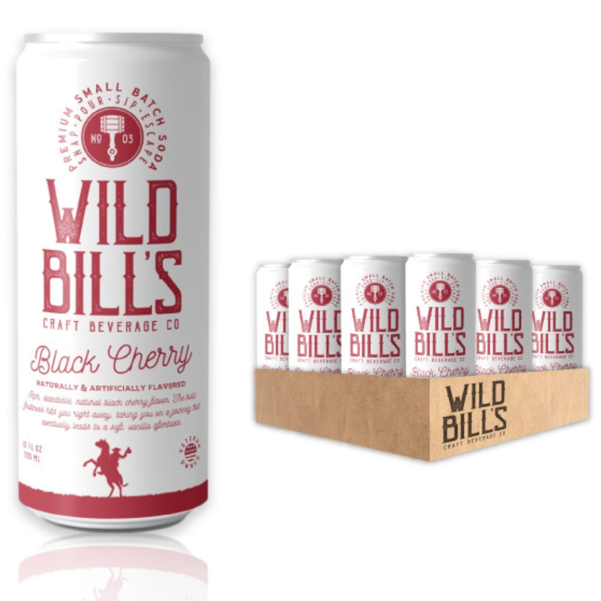 Wild Bill's Craft Black Cherry Soda 12 fl oz Pack of 12