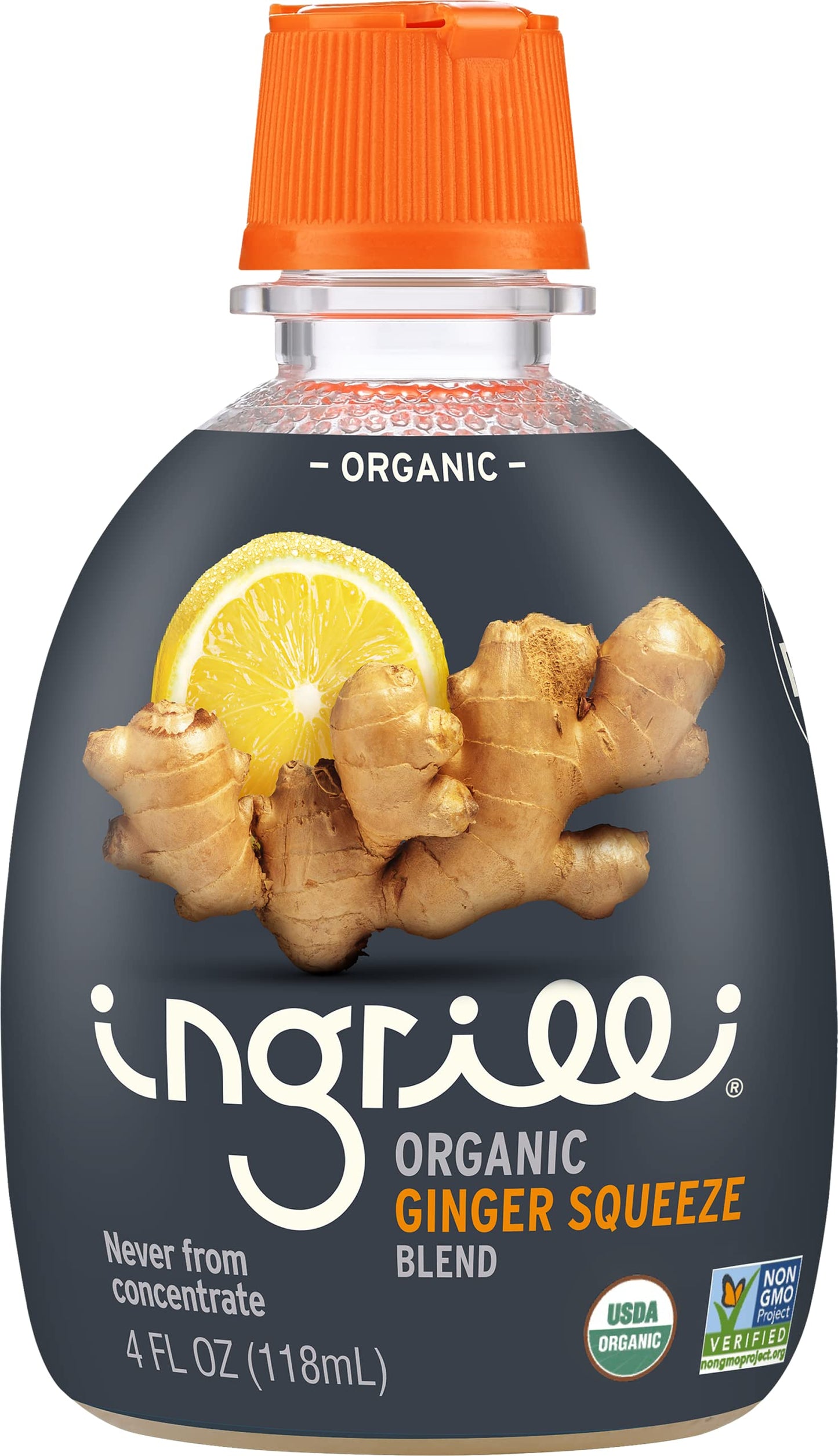 Ingrilli Organic Ginger Squeeze Blend Juice 4 fl oz Pack of 24