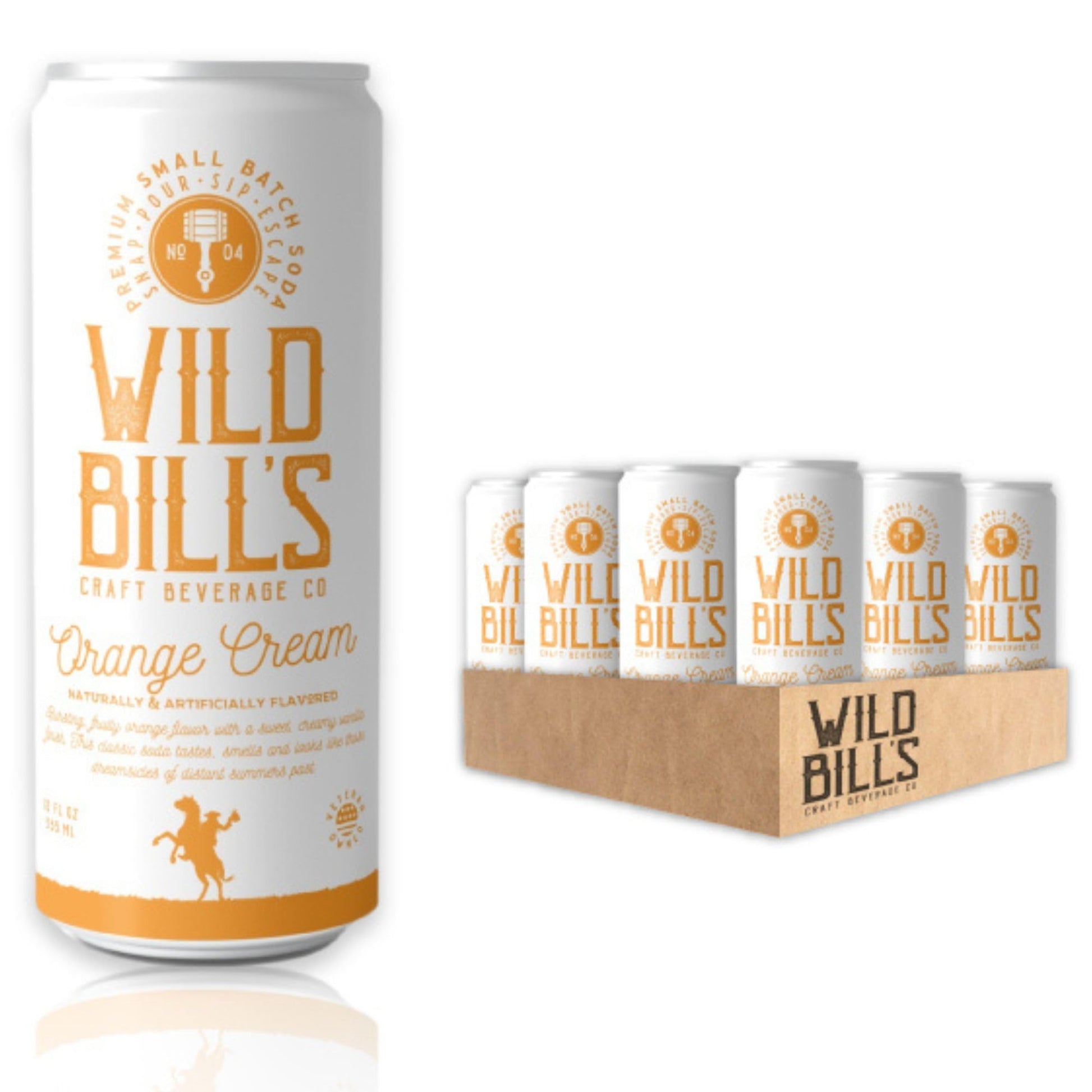 Wild Bill's Craft Orange Cream Soda 12 fl oz Pack of 12