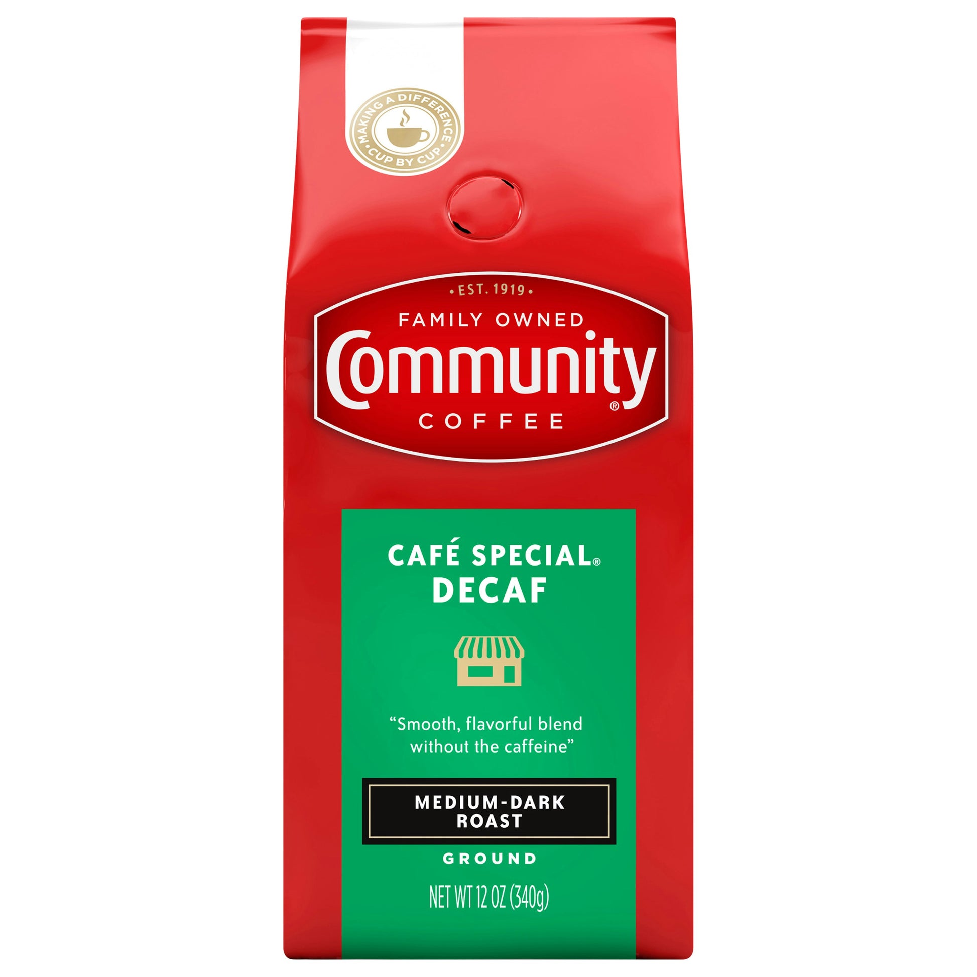 Community Coffee Ground Decaffeinated