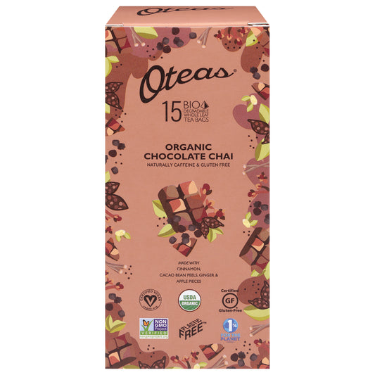 Oteas Organic Chocolate Chai 15 Pieces (Pack Of 6)