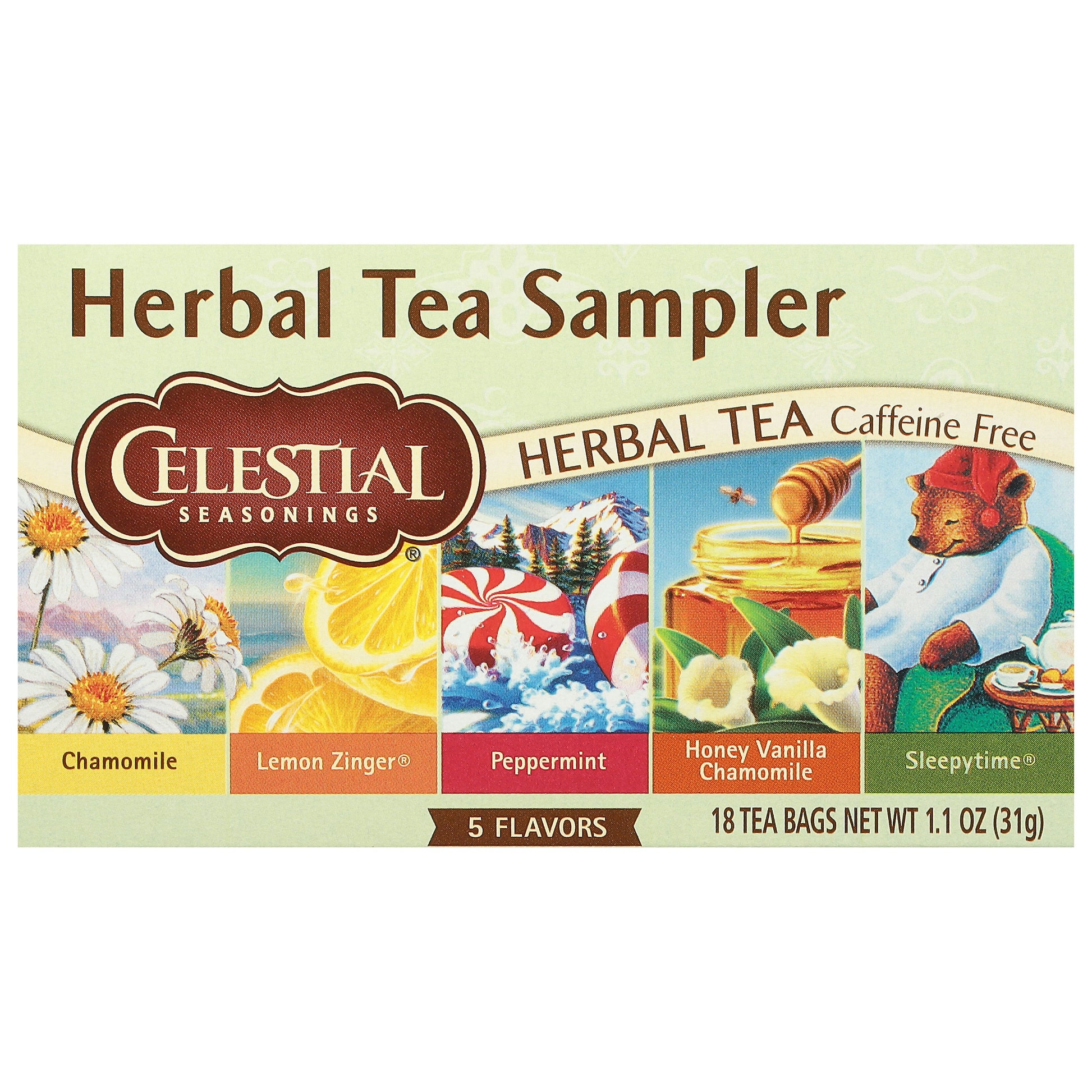 Celestial Seasonings Tea Herb Sampler 18 Bag (Pack of 6)