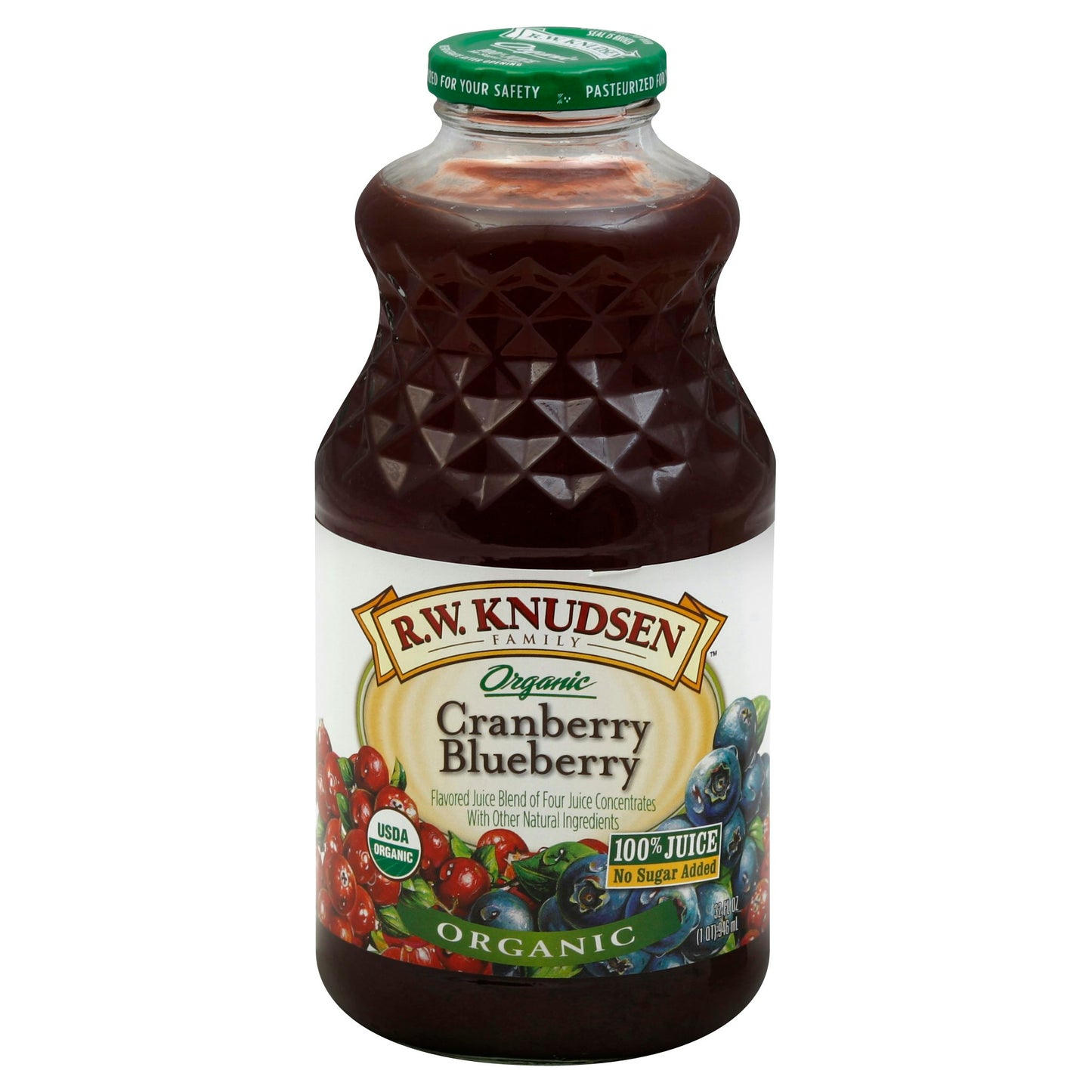 Knudsen Juice Cranberry Blueberry 32 fl oz (Pack of 6)