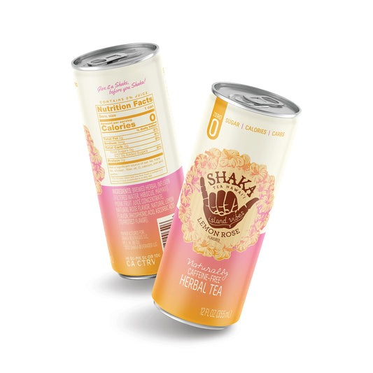 Shaka Tea Herbal Lemon Rose Ready to Drink 12 fl oz Pack of 12