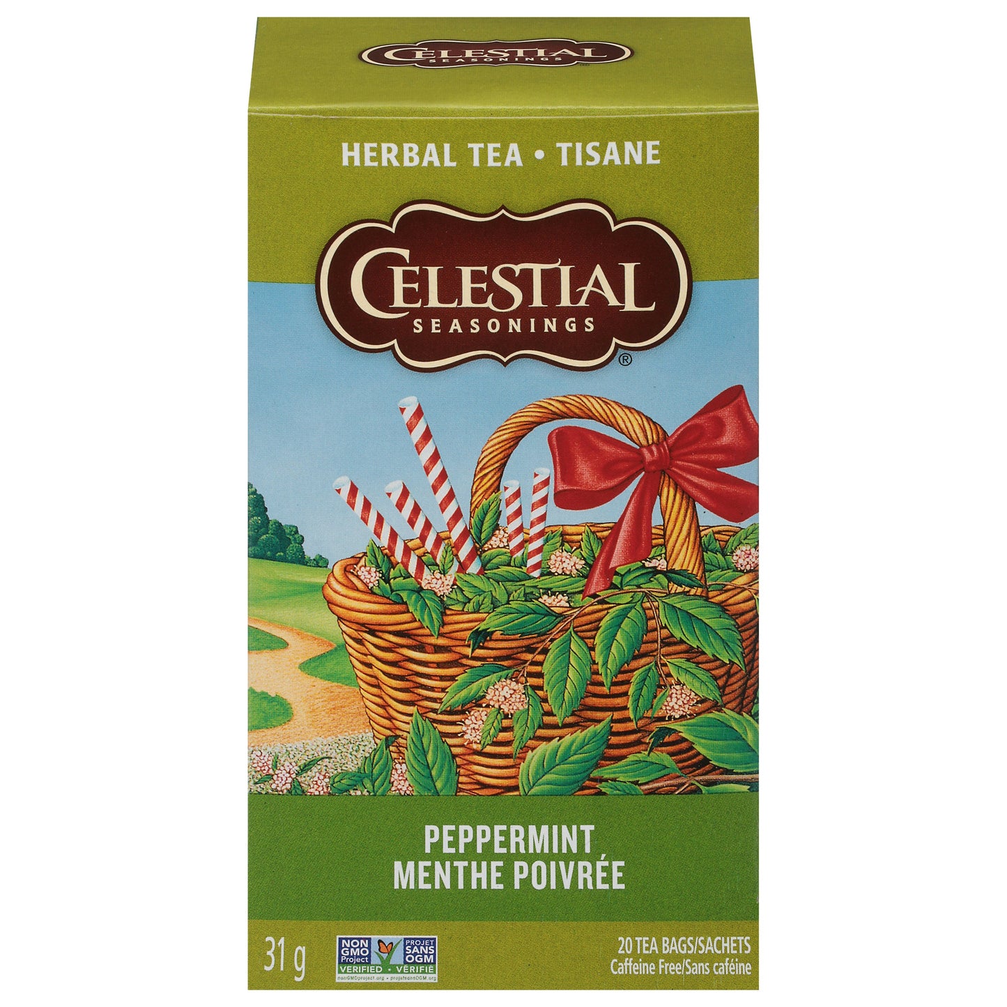 Celestial Seasonings Tea Herb Peppermint 20 Bag (Pack of 6)