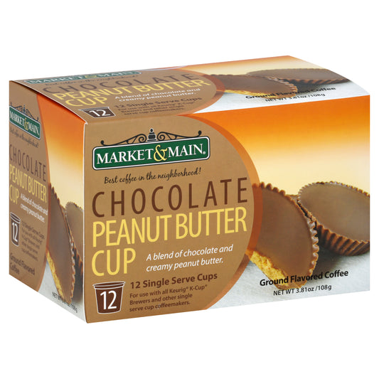Market And Main Coffee Chocolate Peanut Butter 3.81 Oz (Pack Of 6)