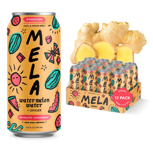 Mela Juice Ginger Watermelon 16.9 fl oz Pack of 12