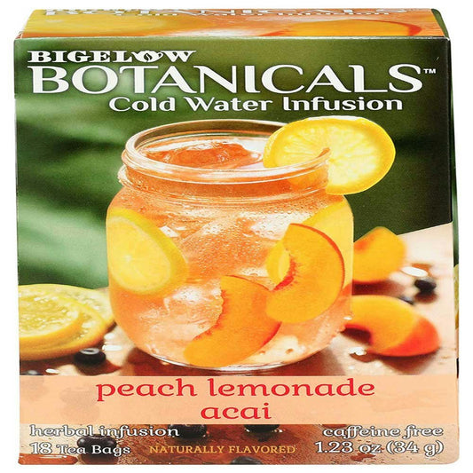 Bigelow Peach Lemonade Acai Cold Water Infusion - 1.23 Ounce (Pack of 6)