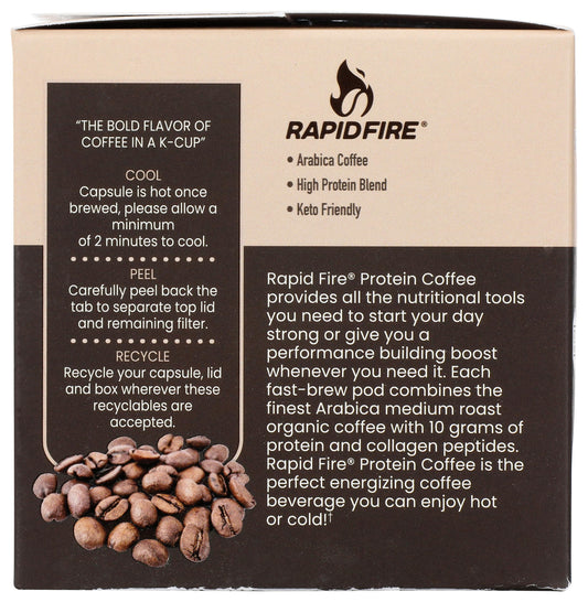 Rapid Fire Coffee Pods Toasted Hazelnut 12ea Pack of 4